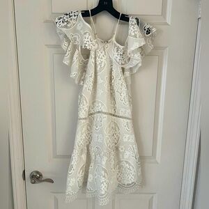 Karina Grimaldi Lace Mini Dress, size M